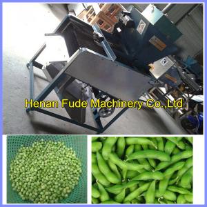 China automatic Green soy bean sheller, fresh soybean shelling machine factory