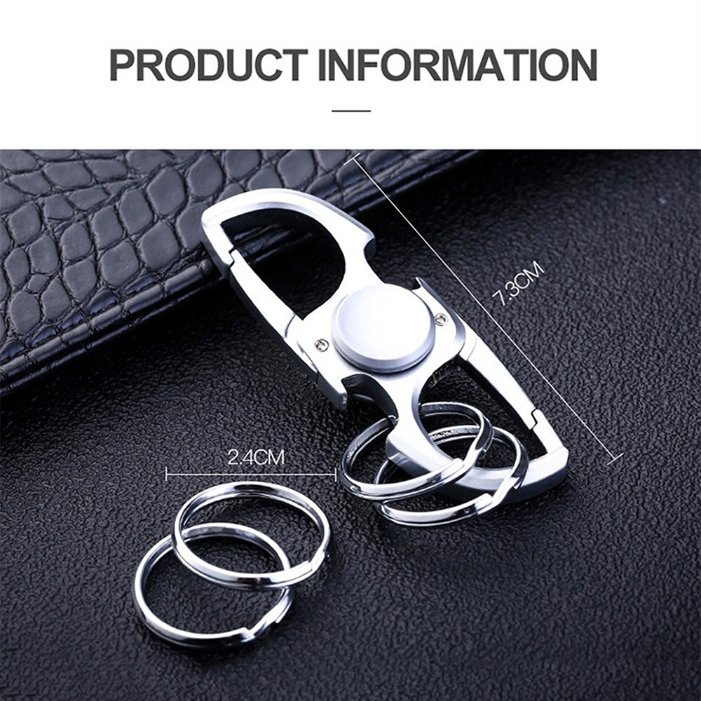 EDC Keychain Finger Toy Unisex Alloy Fingertip Gyroscope for Children's Decompression
