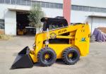 1100kg Skid Steer Loader JC100 Weichai 73kw with 84'' angle broom For Sale
