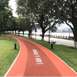 China Permeable Waterproof Rubber Jogging Track Waterproof Jogging Track Material EPDM Rubber Jogging Granules factory