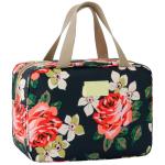 Floral Oxford Cosmetic Toiletry Bag For Women