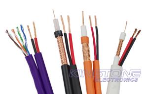 China 23 AWG BC RG59 B/U CCTV Coaxial Cable with 2 × 0.75mm2 CCA Power UV-PE Jacket factory
