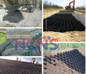 China ASTM Perforated Geocell For Road Construction Soil Stabilization factory