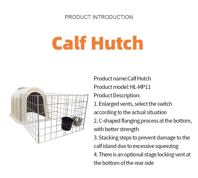 Calves Cage Livestock Farm Equipment Plastic Calf Shelter Anti UV