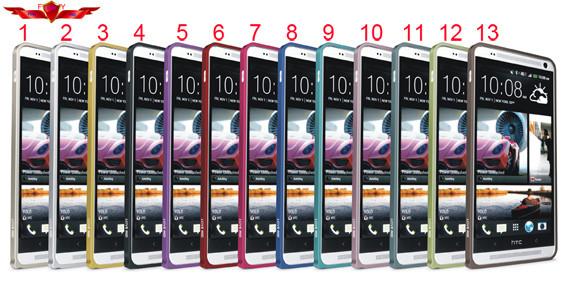 New Arrival Ultra Slim 0.6MM Aluminum Bumper For HTC One Max Multi Color High