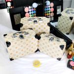 Women'S 24*13.5*19.5CM PU Lather makeup toiletry bag