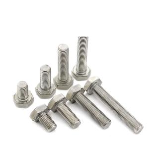 China M50x150 Inconel 718 Material High Temperature Alloy GH 4169 Stainless Steel Fasteners Full Thread Hex Bolt factory