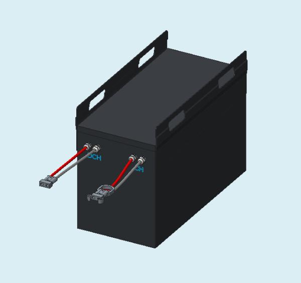 15360Wh Lifepo4 Rechargeable Forklift Battery Pack 51.2V 300AH EV Traction