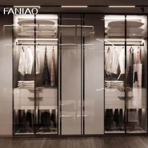 China Custom Dressing Room Walk In Bedroom Closet Storage Cabinet Combination Floor To Ceiling Open Wardrobe factory