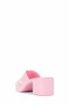 High End PVC Womens Wedge Heeled Shoes 7cm Platform Wedge Slippers