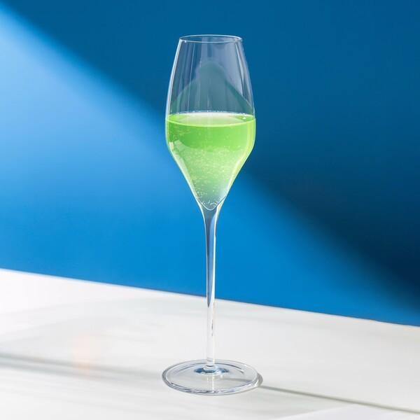 11 Oz Wine Long Stem Crystal Tulip Champagne Flutes Glass Transparent Mouth