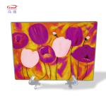 Sustainable Fruit Design Unbreakable Tempered Glass Cutting Board for Home and