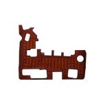 50*300mm 75W Brown Etched Metal Polyimide Foil Heater