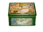 Metal Square Tin Can For Decorative / Cookie Packaging 173*144*84hmm