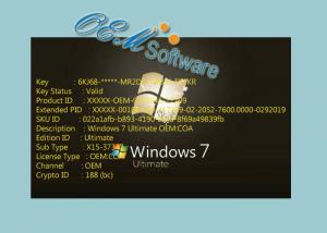 China 100 % Working Windows 7 Pro Oem Key Fast Delivery No Language Limited factory