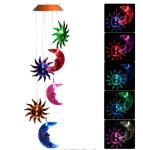26 INCHES Sun And Moon Solar Wind Chime Lights