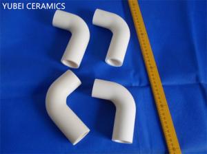 China 90° Al2O3 Alumina Ceramic Elbow , Wear Resistant Industrial Special Ceramics factory