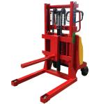 Semi Auto Electric Stacker Small 1 Ton 2ton Manual Hand Stacker Forklift With 3m