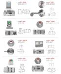Cubicle Partition Metal Bathroom Accessories Ss304 Toilet Cubicle Hardware