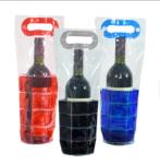 Reusable Plastic Wine Bottle Cooler Bags For Wine / Beer Packing