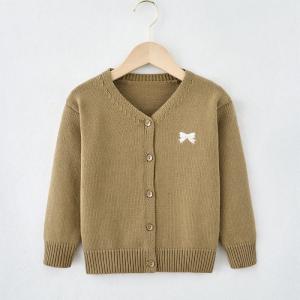 China Fashionable Baby Kids Sweater customized material multi color with buttons long sleeve sweater cardigan factory