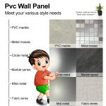 TV Background Marble Wall Panels Waterproof Marble Bamboo Crystal Panels