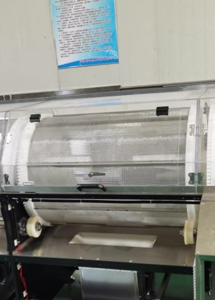 Auto Pre-washing, cleaning, rinsing, flushing, and drying process tumble dryer basket cleaning machine