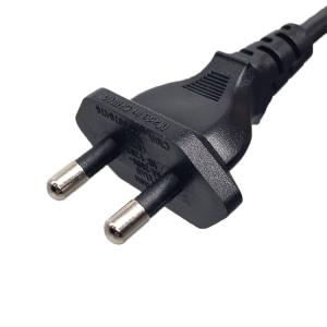 China 2 Pin India Power Cord Plug 6A 250V BIS 1293 C7 Cable Extension Wire factory