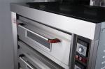 Restaurant Electric Four Trays Industrial Baking deck Oven with wheel easy to