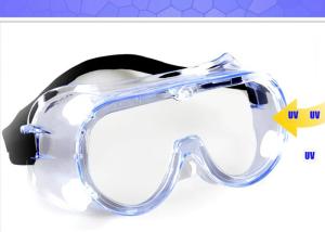 China Clear Scratch Fog Resistant Safety Glasses Eco - Friendly Soft Plastic Frame factory