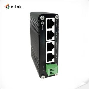 China 8KV ESD 70W Gigabit PoE Injector Cat5 UTP DIN Rail 12~48VDC 2 Port factory