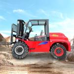 4.5t Off Road Forklifts And Loading Rough Terrain Diesel Forklift Truck With