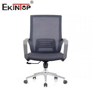 Mid Back Comfortable Mesh Backrest Office Chair Memory Foam Seat Cushion