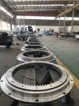 Double Row Different Diameter Large Size Slewing Ring Bearing For Deck Crane,