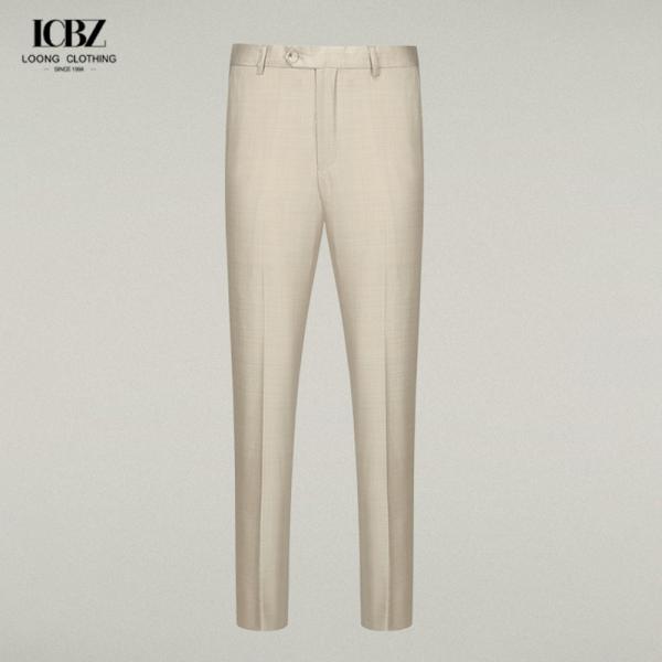 Knitted Weaving Method Slim Fit Pencil Skinny Suit Pants for Men's Business