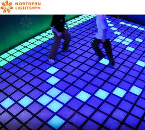 China LED Interactive Floor Tiles Jumping Grid For Amusement Park factory