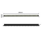 72W 24LED 4WD 26 Inch 7200lm Offroad LED Light Bars