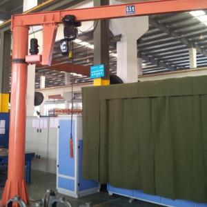 China European Type 4.5 Ton Pillar Mounted Jib Crane Remote Control 3 Phase Power Supply factory