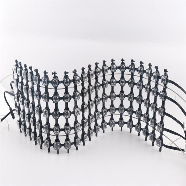 Transparent Flexible LED Mesh IP67 Advertising LED Mesh Video Wall For Building