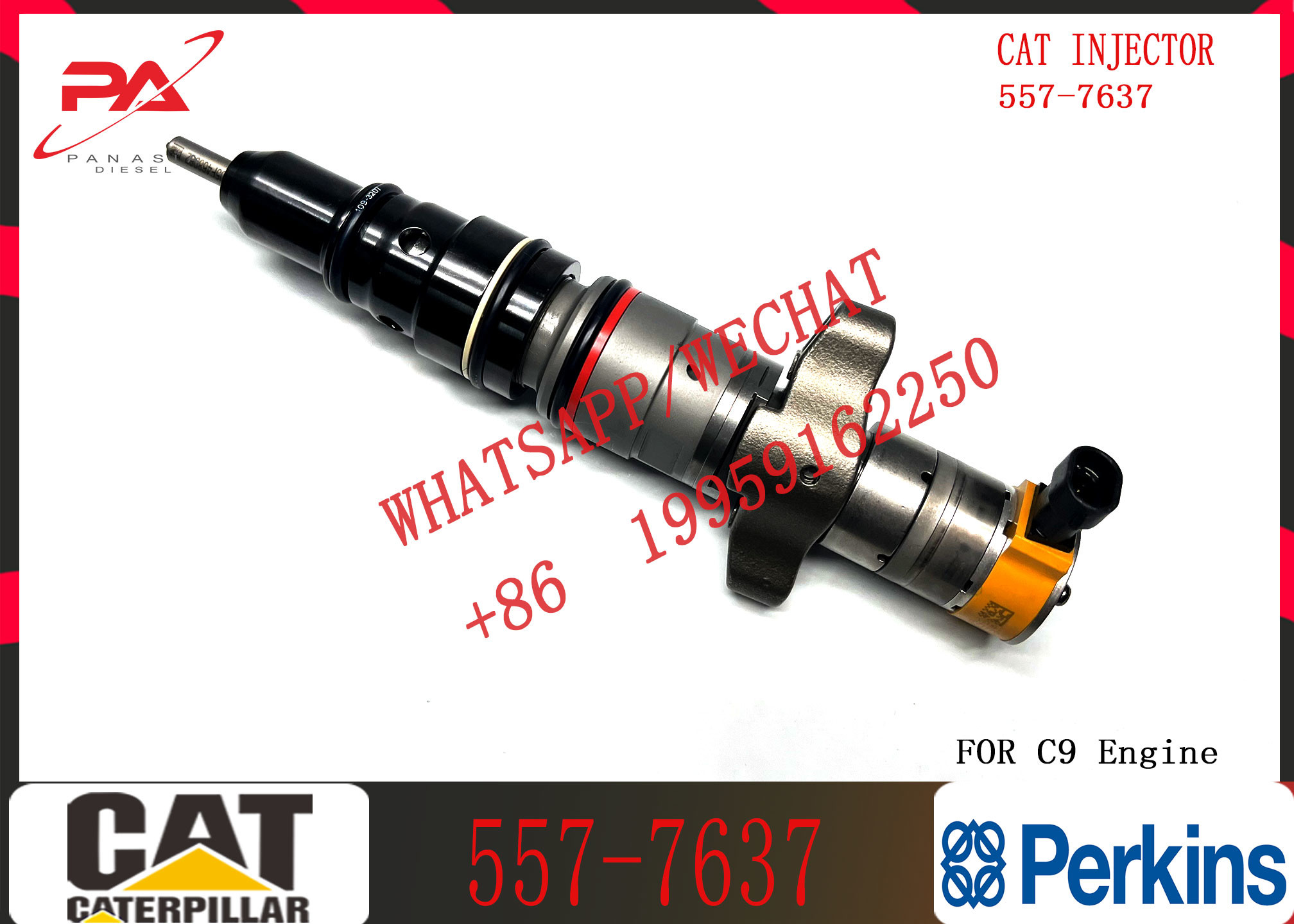 Diesel Fuel Injector 557-7637 254-4340 266-4446 387-9432 387-9436 225-0117 236-0957 For C9 Engine