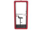 Trade show phone booth single cabin for calling telephone booth lounge inside