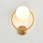 Post-modern Simple interior Wall Lamp Glass Bedroom Light luxury Round Corridor