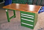 Heavy Duty Industrial Workbenches With Wood / Composite Board Bench Top