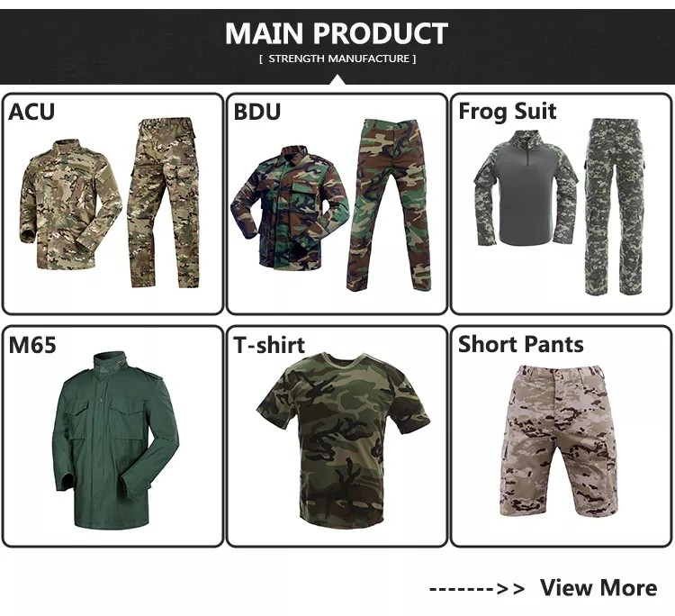 Woven Military Men Tactical Short Pants OEM Waterproof Woodland Camo