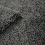 Plastic Lined Sherpa Fur Fabric Shu Velveteen Fabric 28/32 Needle / Cm Density