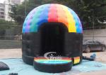 Kids N adults music party disco dome bounce house with light hook made of best