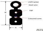 Outdoor Single Mode FTTH Fiber Optic Cable Home Network Optical Fiber Cables