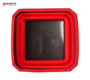 China Collapsible Silicone Rubber Magnetic Bowl 120*120*50mm 4 Color Available Holds Bolts, Nuts, Screws And Parts factory