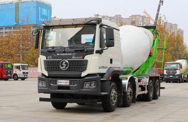 Concrete Mixers With Truck Shacman M3000 Model 12 Wheels 7.5 Cubic Tanker Single