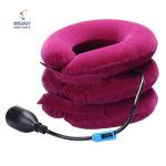 Inflatable neck support universal size half flannel neck traction collar